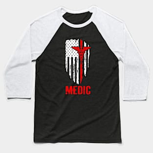 Official Medic Flag Baseball T-Shirt